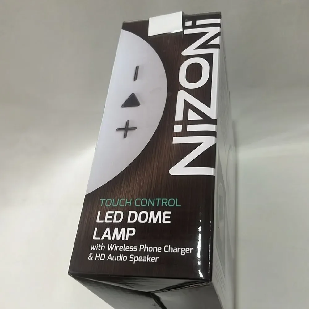 Nizoni LED Dome Lamp Wireless Phone Charger & HD Audio Speaker Streaming New